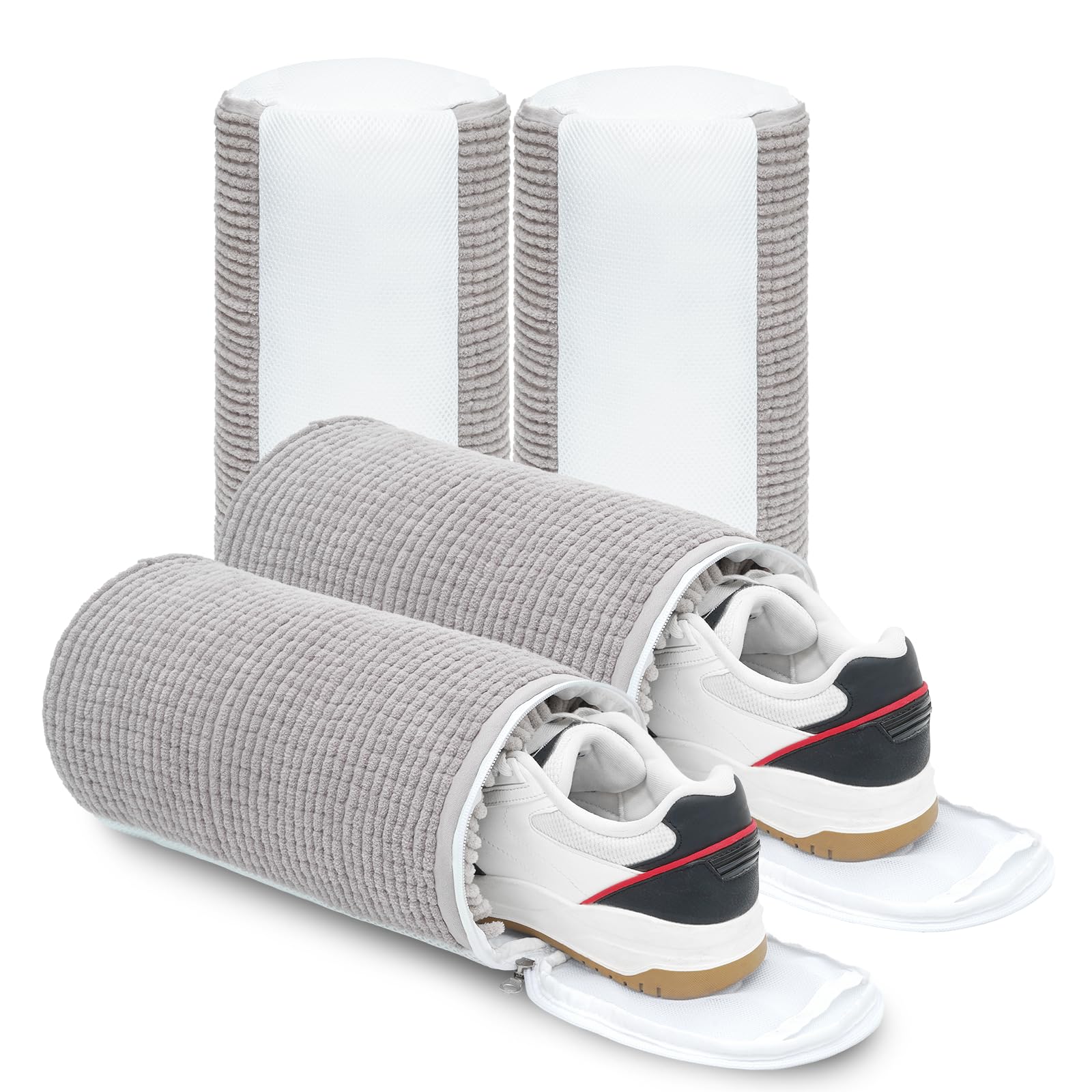 HASTHIP® Shoe Wash Bag for Laundry Machine, Soft Chenille Velvet Bristles Shoe Cleaning Bags, Zip-up Dirty Shoe Wash Bag for Sneakers, Slippers, Casual Shoes, 17x38cm HASTHIP® Shoe Wash Bag for Laundry Machine, Soft Chenille Velvet Bristles Shoe Cleaning Bags, Zip-up Dirty Shoe Wash Bag for Sneakers, Slippers, Casual Shoes, 17x38cm